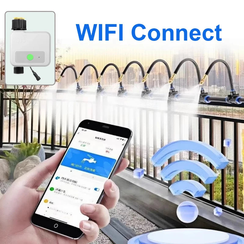 WIFI Smart Tuya Garden Watering Timer Automatic Sprinkle Water Timer Valve Irrigation Watering System BSP Thread USB Connect