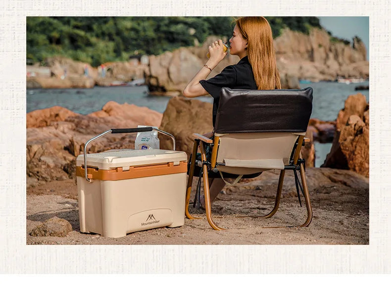 MOUNTAINHIKER 20.1" x12.2" x15" Incubator Outdoor 26L Camp Portable Large Fresh-Keeping Box Cold Hot Ice Bucket Refrigerator