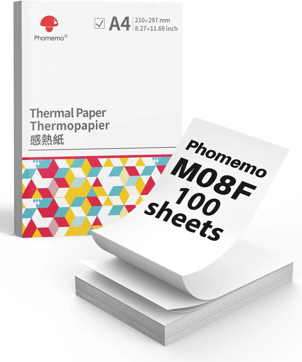 Phomemo M08F A4 Thermal Paper for M08F, PJ762/PJ763MFi, MT800/MT800Q, A4 Portable Printers, M08F Printer Paper, 8.27" x 11.69" WardBoyzPROShop