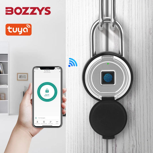 Smart Lock Bluetooth APP Control IP55 Waterproof Rechargeable for Luggage Gym Office Zinc Alloy Anti Theft Padlock