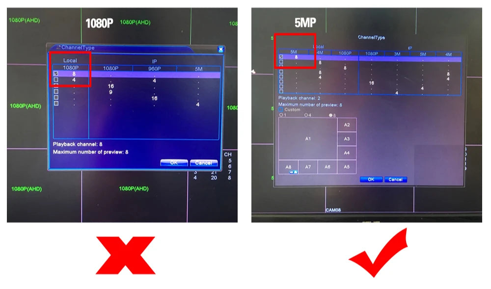 5MP Wired CCTV Analog Security Camera Color Night Face Detection Waterproof AHD Dome Video Surveillance Camera BNC For Ahd DVR