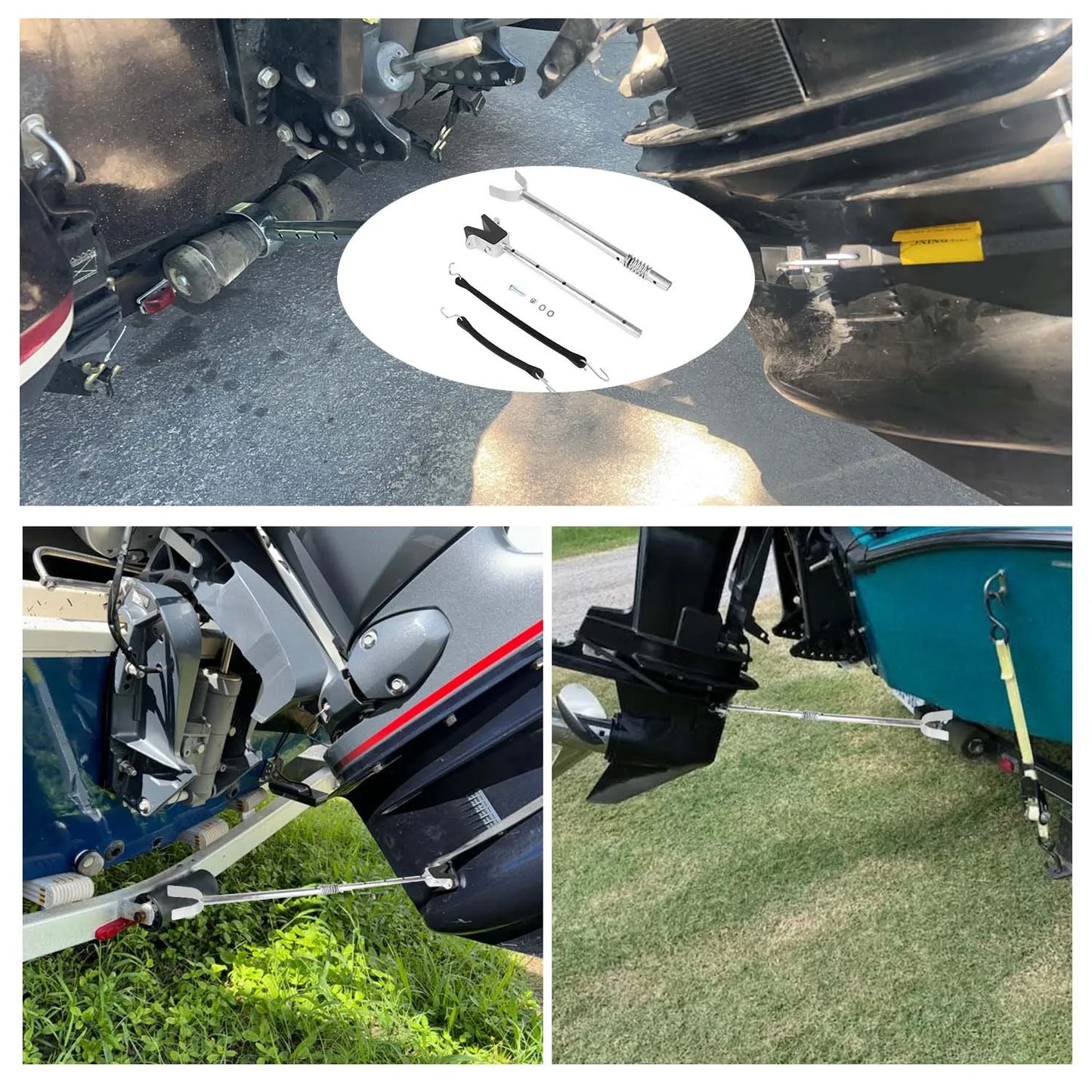 Boat Transom Saver Adjustable Spring Shock Absorbing With Composite Head for outboard motor ,Holds Engine,Roller,Boat Trailers