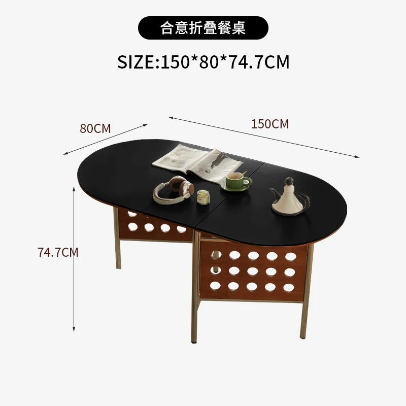 Luxury Mid Century Dining Tables Long Folding Modern Design Dining Tables Glamour French Table A Manger Pliante Furniture Home