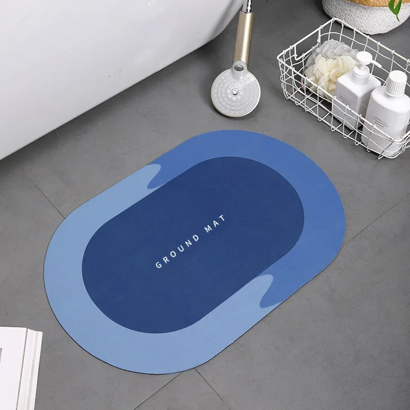 Bath Mat Super Absorbent Non Slip Bath Bathroom Rug Quick Drying Bath Shower Rug     Kitchen Entrance Door Mats Home Floor Mat