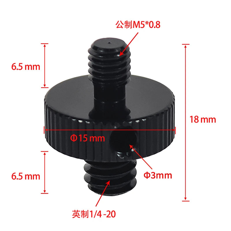 Conversion Screw 1/4 to 1/4 3/8" M4 M5 M6 M8 M10 Screw Projector Adapter DSLR Camera Tripod Ballhead Photography Fixing Mount