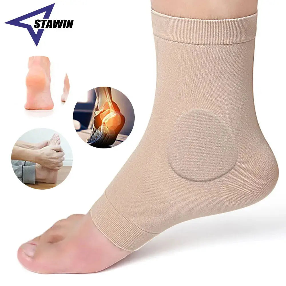 1 Pair Ankle Bone Protection Socks Malleolar Sleeves with Gel Pads for Boots, Skates, Splints, Braces, Skating Hockey Roller Ski WardBoyzPROShop