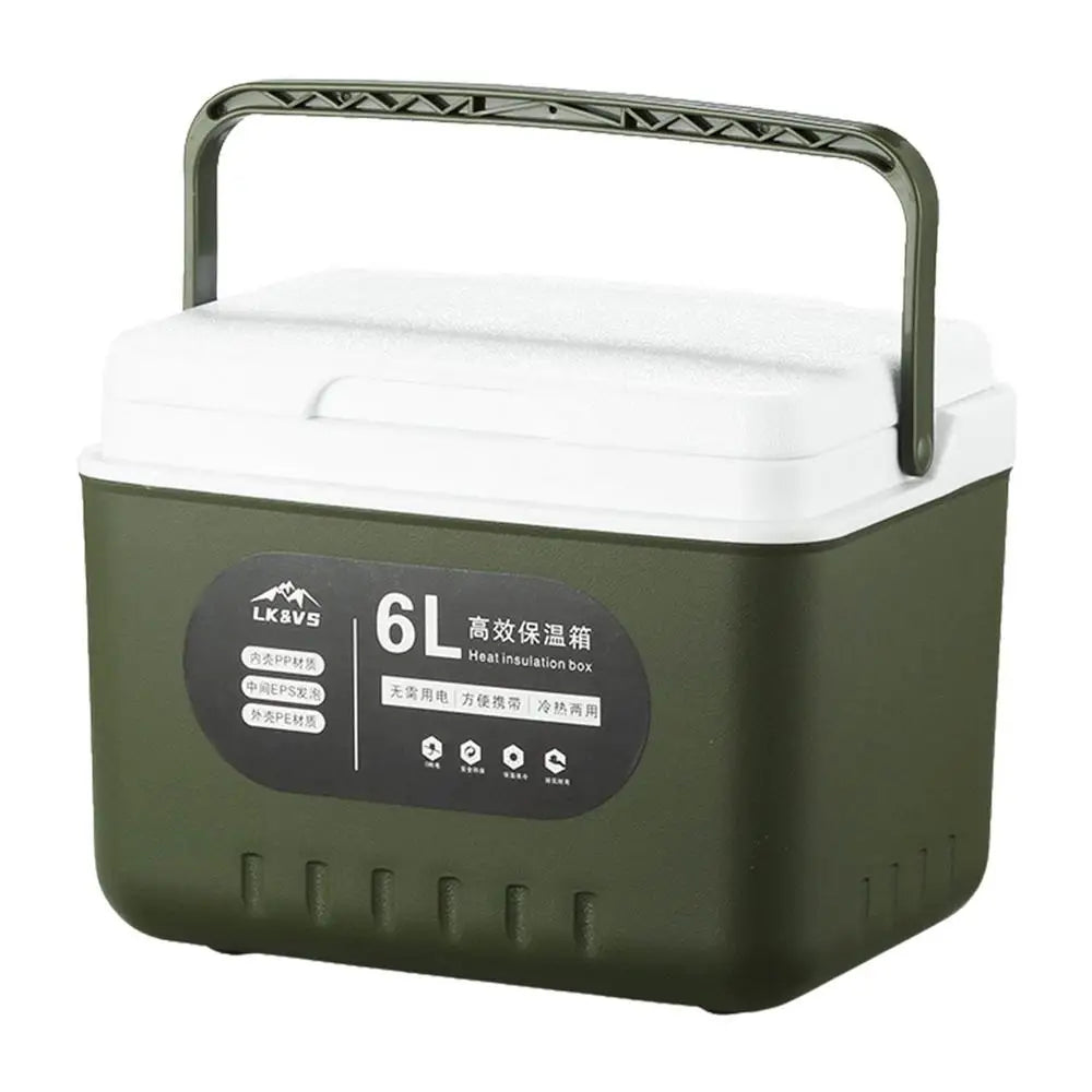 camping Ice Coolers box 6L thermal box Portable Outdoor Fridge Cooler Ice Bucket Picnic Keep Fresh Refrigerator for camping WardBoyzPROShop