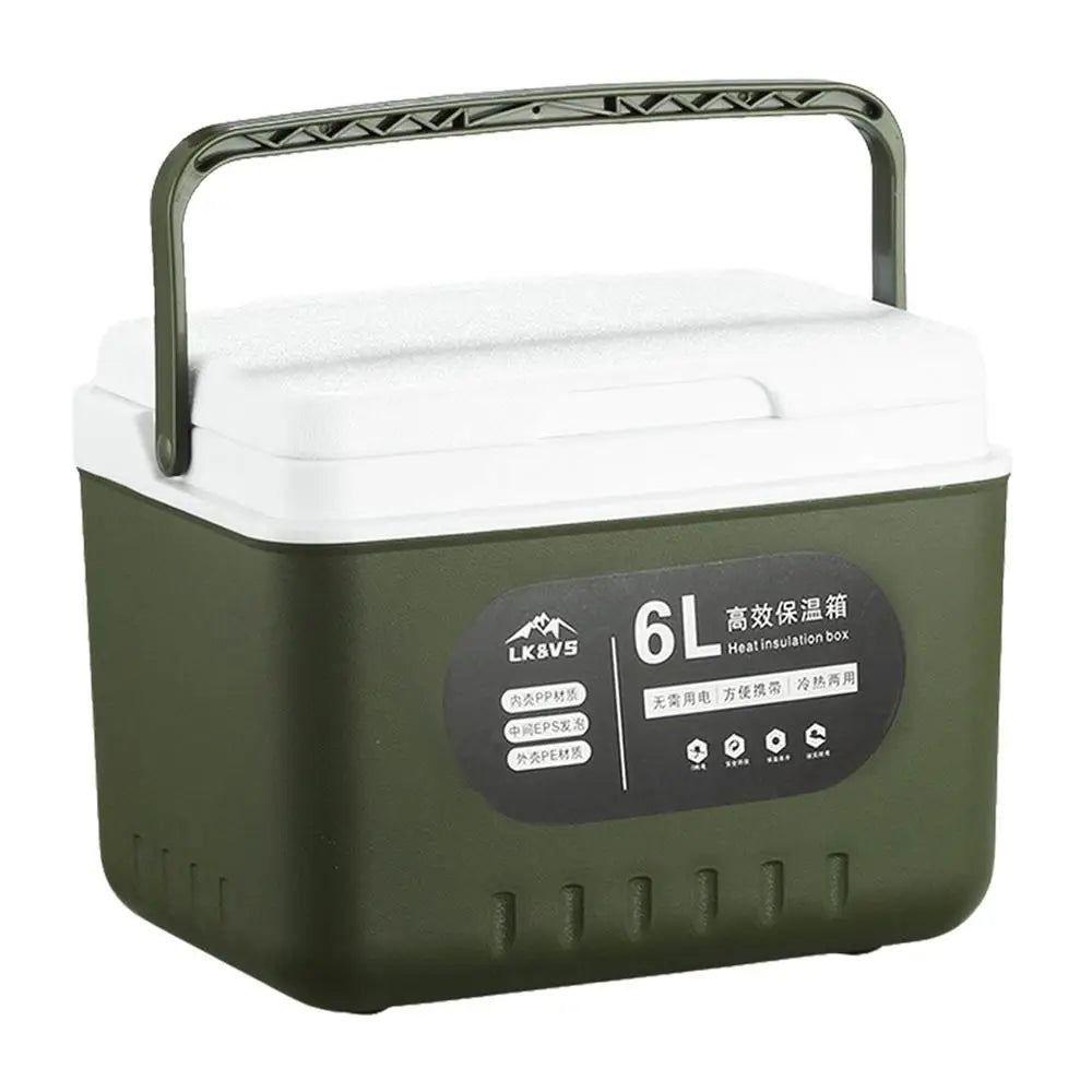 camping Ice Coolers box 6L thermal box Portable Outdoor Fridge Cooler Ice Bucket Picnic Keep Fresh Refrigerator for camping WardBoyzPROShop