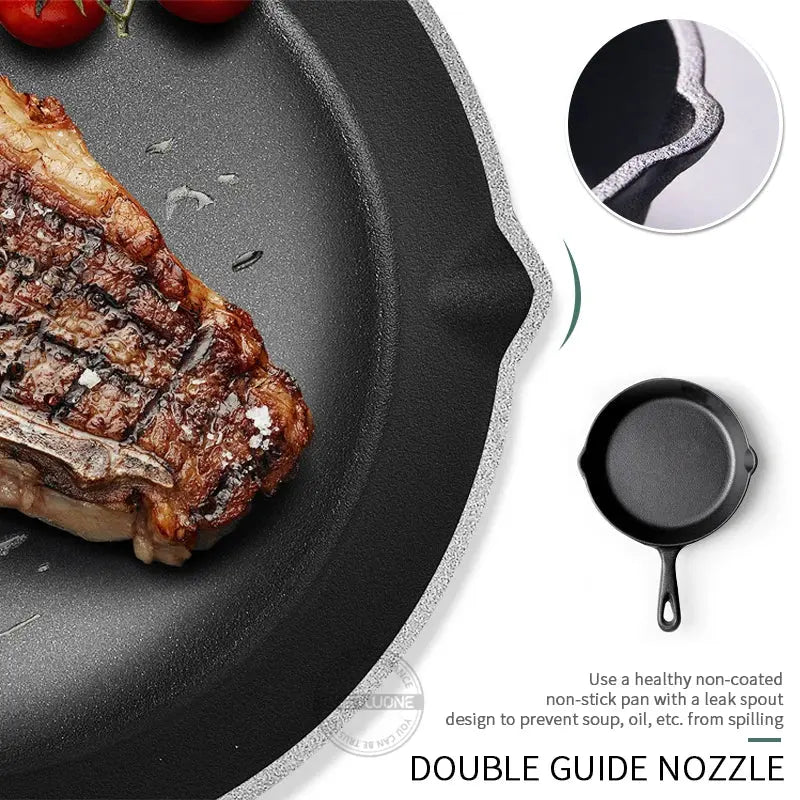 14/16/20cm Cast Iron Frying Pan,Non-stick Skillet Kitchen Fry Pot,Breakfast Pan Omelette  pancake pan,Induction Cooking Cookware WardBoyzPROShop