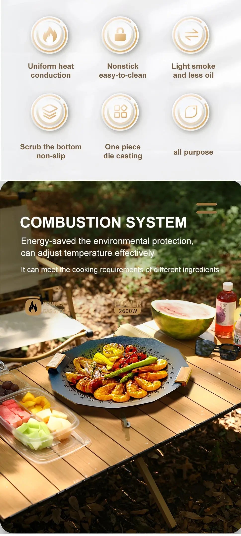 Camping Gas Stove 2670W Portable Folding Cassette Gas Burner Outdoor Picnic Travel Cooking Grill Cooker Heating System WardBoyzPROShop
