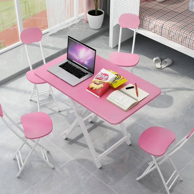 Installation-free folding table rental room dining table simple stall table dormitory study table portable table stall square