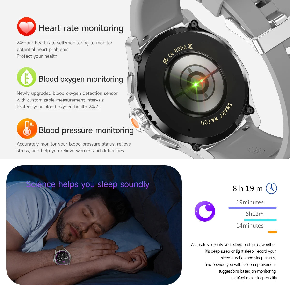 S4 Ultra For Xiaomi Smart Bracelet Men Watch AMOLED HD Screen Bluetooth Call GPS Trajectory NFC Heart Rate Compass SmartWatches WardBoyzPROShop
