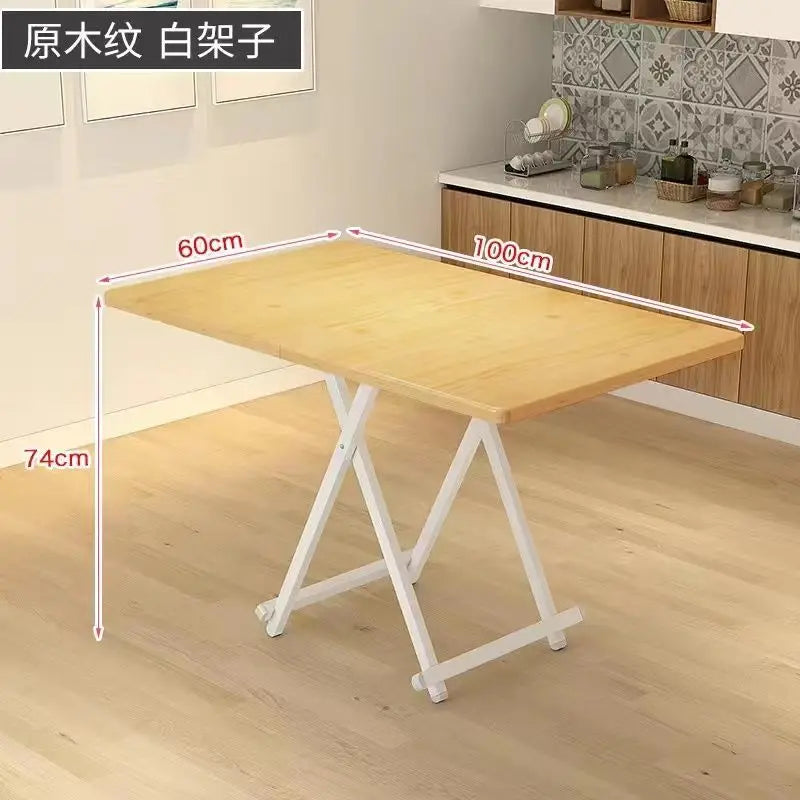 Installation-free folding table rental room dining table simple stall table dormitory study table portable table stall square