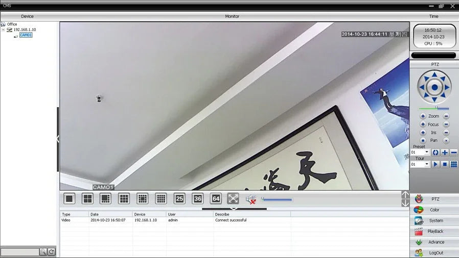 5MP POE IP Dome Camera with Audio Mic - Full Color RGB Day/Night Vision, 4MP HD, DC12V/48V POE, H.265, ONVIF, XMEYE Indoor Home