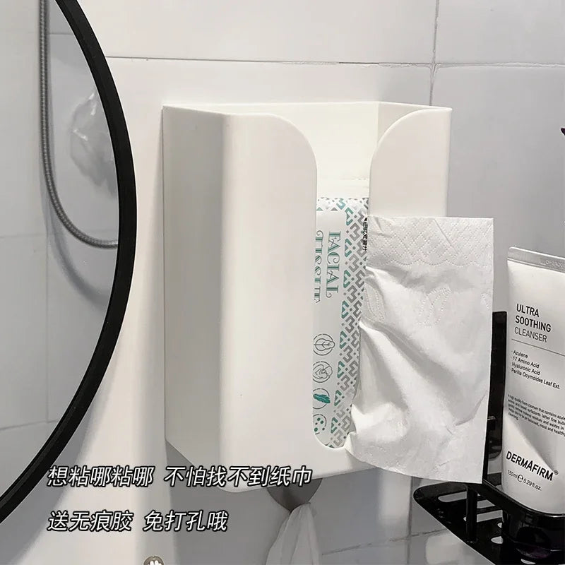 Bathroom Tissue Boxes Paper Holder Wall Hanging Tissue Box Tissue Racks Kitchen Napkin Storage Rack Toilet Paper Dispenser