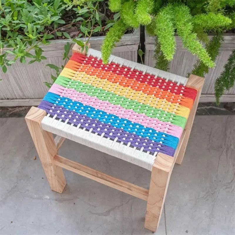 Stool Frame With Sturdy Wooden Base For Woodworking Project DIY Home Furniture And Seating Solution Footstool Frame 87HA