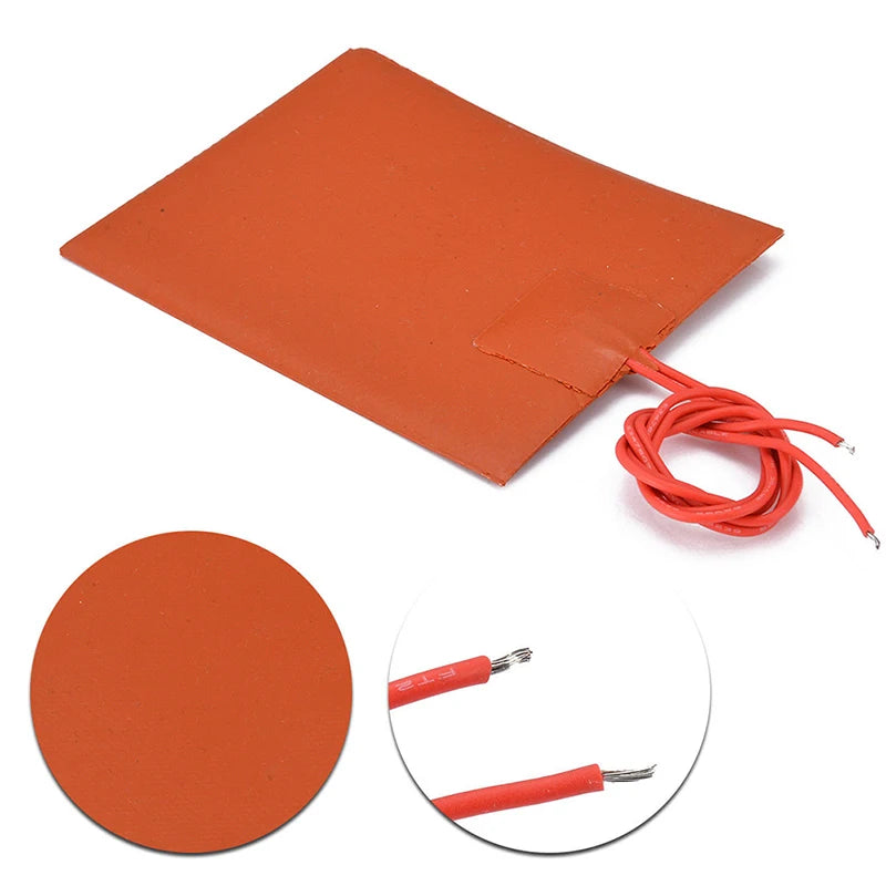 Silicone Heater Pad 5V 12V 24V 220V Electric Blanket Flexible Mats Car Fuel Engine Oil Tank Tool Heating Mat Warming Accessories