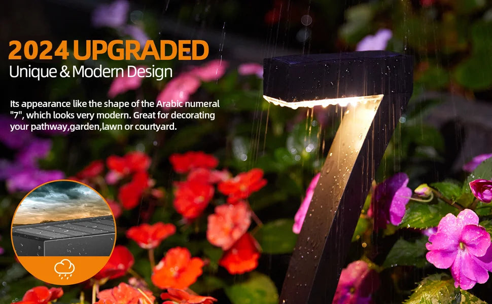 6Pack Bright Solar Outdoor Lights Pathway, 12 Hrs Solar Garden Lights, Auto On/Off for Outside Landscape Path Yard Walkway WardBoyzPROShop