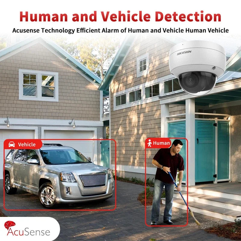 Original Hikvision DS-2CD1183G2-LIUF 4K 8MP ColorVu POE Smart Hybrid Light Fixed Dome Network Camera Built-in Mic IK08