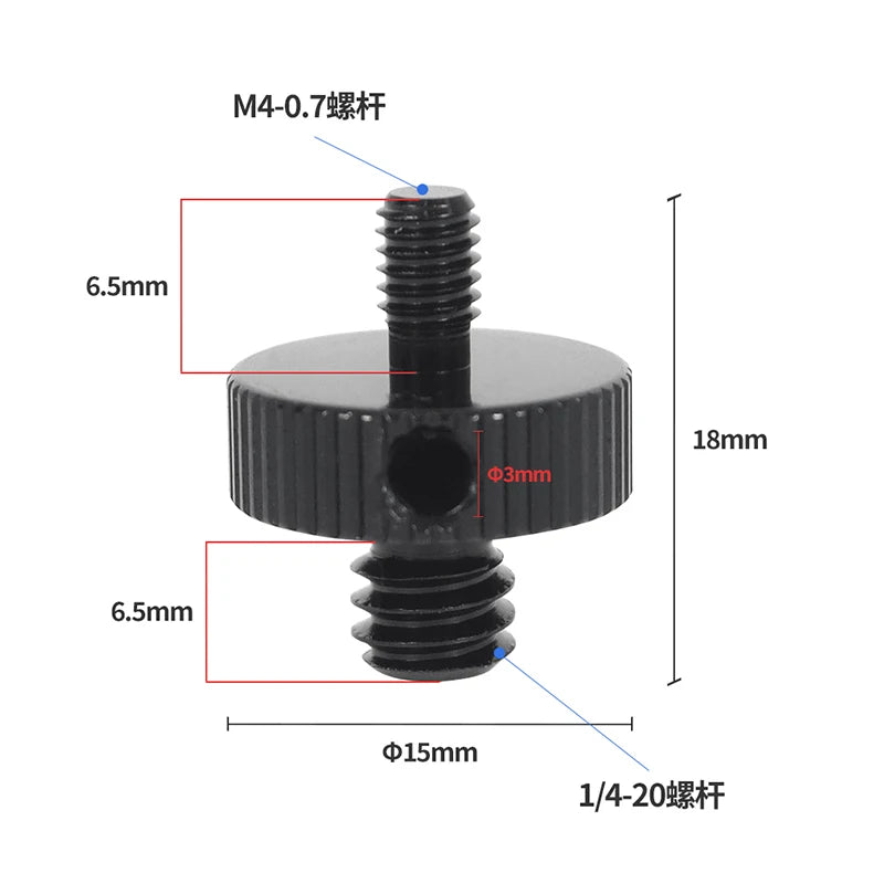 Conversion Screw 1/4 to 1/4 3/8" M4 M5 M6 M8 M10 Screw Projector Adapter DSLR Camera Tripod Ballhead Photography Fixing Mount