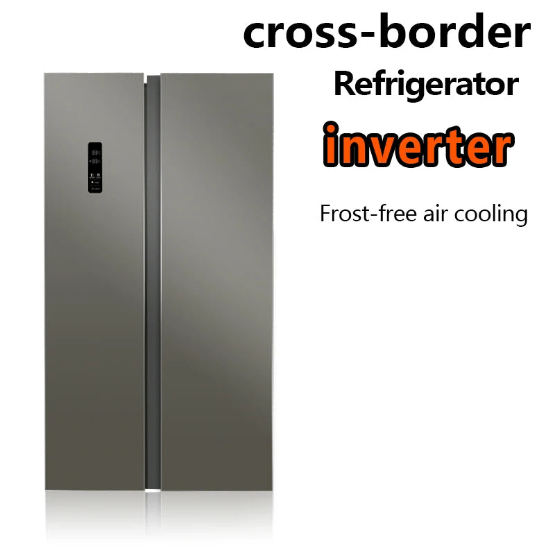 Electric Household Hotel Use Stainless Steel Refrigerator High Quality 530L Side-By-Side Portable Double Door Frost-Free Low