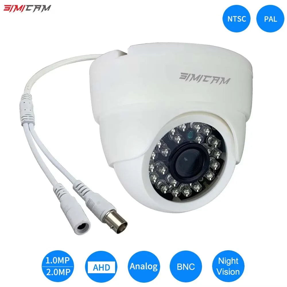 HD 720P/1080P AHD Analog Security Dome Camera Night Vision DVR BNC For Indoor Home Office Factor CCTV Video Surveillance Camera
