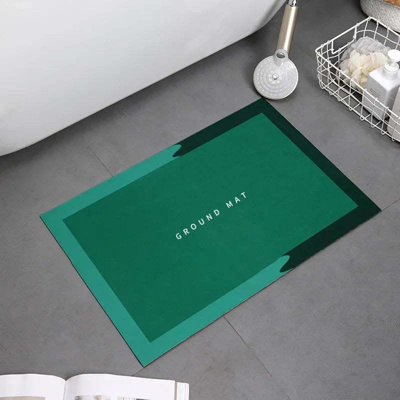 Bath Mat Super Absorbent Non Slip Bath Bathroom Rug Quick Drying Bath Shower Rug     Kitchen Entrance Door Mats Home Floor Mat