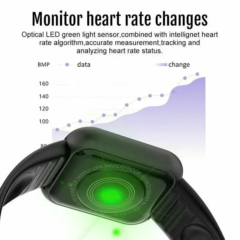 Multifunctional Smart Watch Men Women Bluetooth Connected Phone Music Fitness Sports Bracelet Sleep Monitor Y68 Smartwatch D20 WardBoyzPROShop