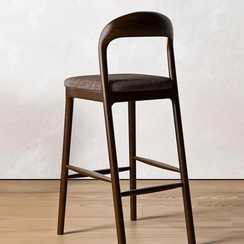 Wood With Back Bar Stools Balcony Modern Design Minimalist Office Barstools Relaxing Gaming Chaise De Bar Lounge Suite Furniture