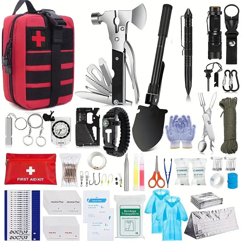 Multi functional survival tools, outdoor camping equipment, outdoor survival emergency supplies kit WardBoyzPROShop