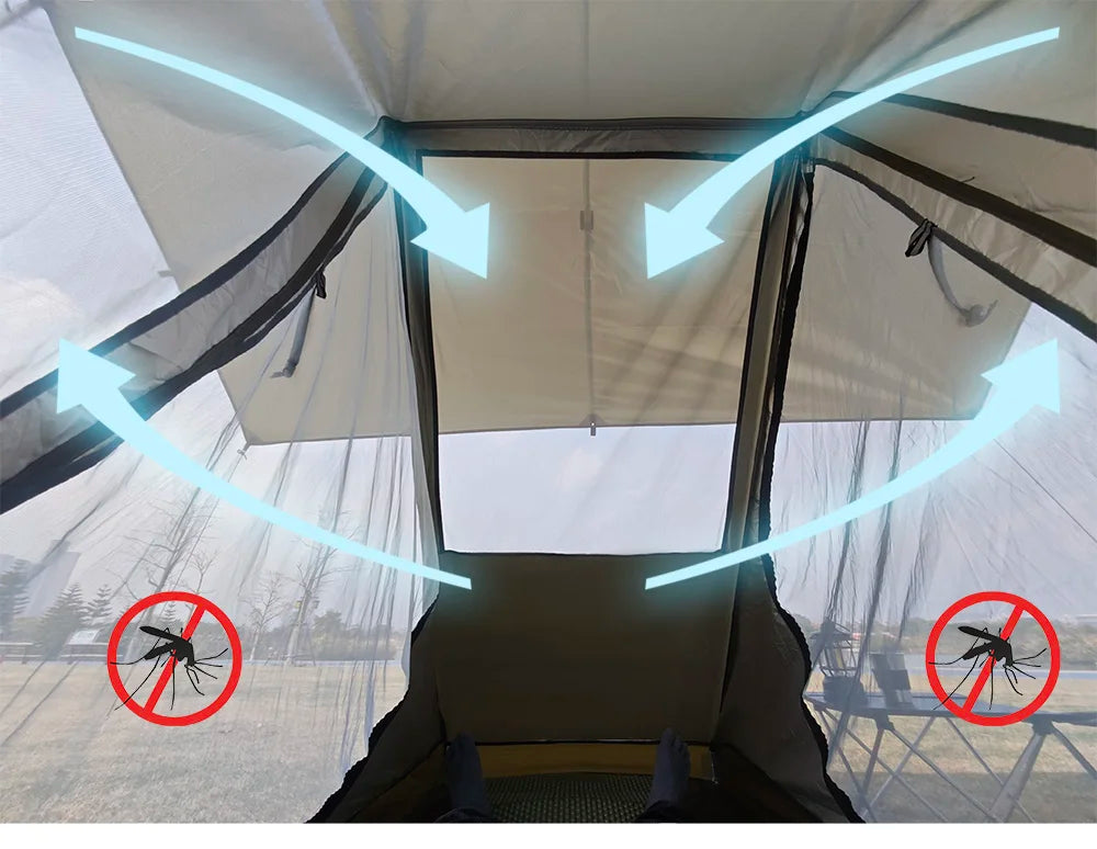 Airy Mesh Tent 1 Person Ultralight Tent Quick Setup Backpacking Shelter Breathable Mosquito Proof for Camping and Trekking WardBoyzPROShop