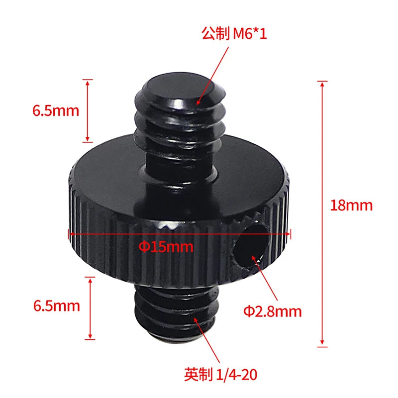 Conversion Screw 1/4 to 1/4 3/8" M4 M5 M6 M8 M10 Screw Projector Adapter DSLR Camera Tripod Ballhead Photography Fixing Mount