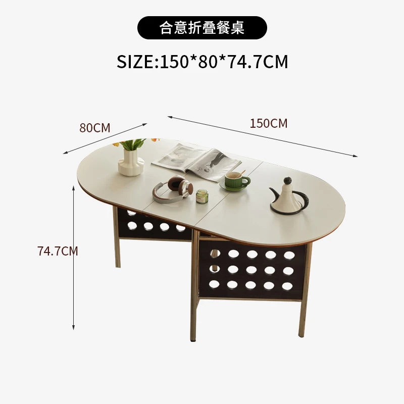 Luxury Mid Century Dining Tables Long Folding Modern Design Dining Tables Glamour French Table A Manger Pliante Furniture Home