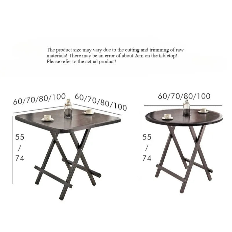 Installation-free folding table rental room dining table simple stall table dormitory study table portable table stall square