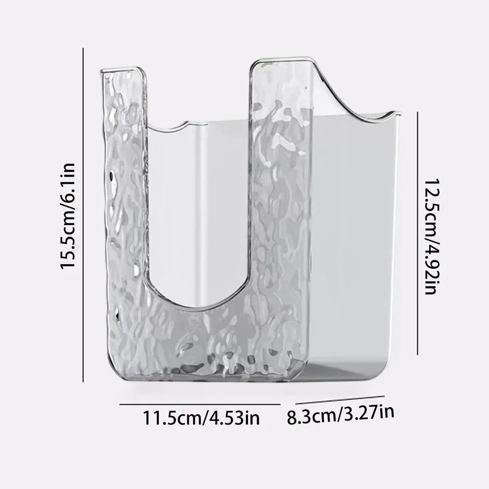 Self-Adhesive Refillable Tissue Dispenser Organizer Wipe Holder For Bathroom Container No Drilling Wall Storage Organizer Wet