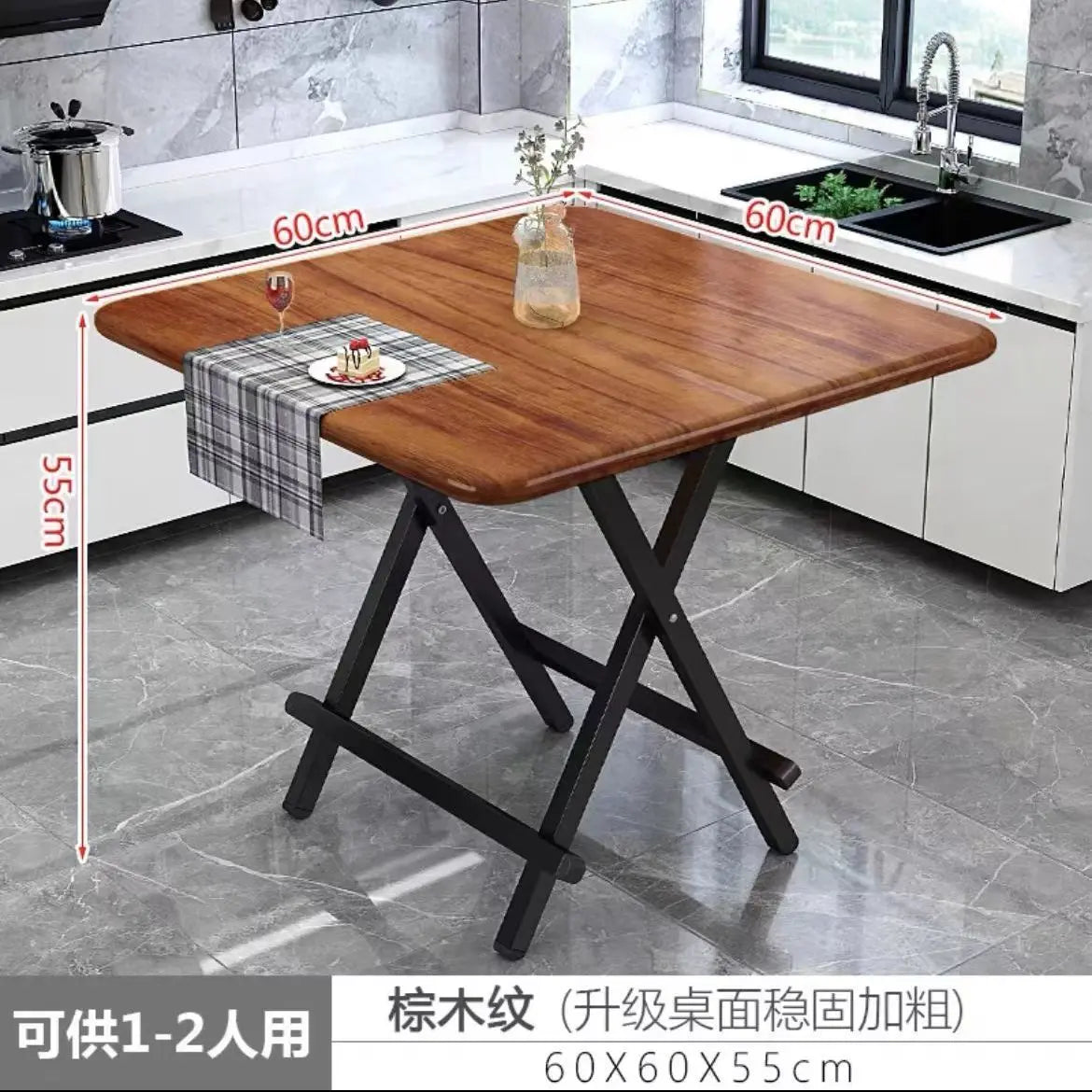 Installation-free folding table rental room dining table simple stall table dormitory study table portable table stall square