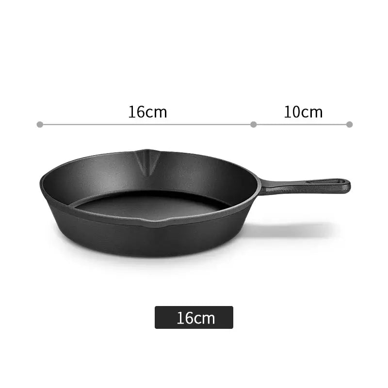 14/16/20cm Cast Iron Frying Pan,Non-stick Skillet Kitchen Fry Pot,Breakfast Pan Omelette  pancake pan,Induction Cooking Cookware WardBoyzPROShop