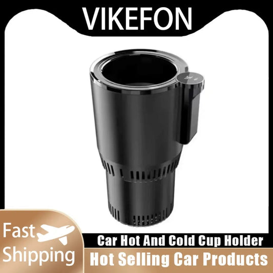 Auto Intelligent Hot and Cold Cup Holder 2-in-1 Smart Cooling Heating Cup Holder Mini Car Refrigerator Office Cool and Heat WardBoyzPROShop