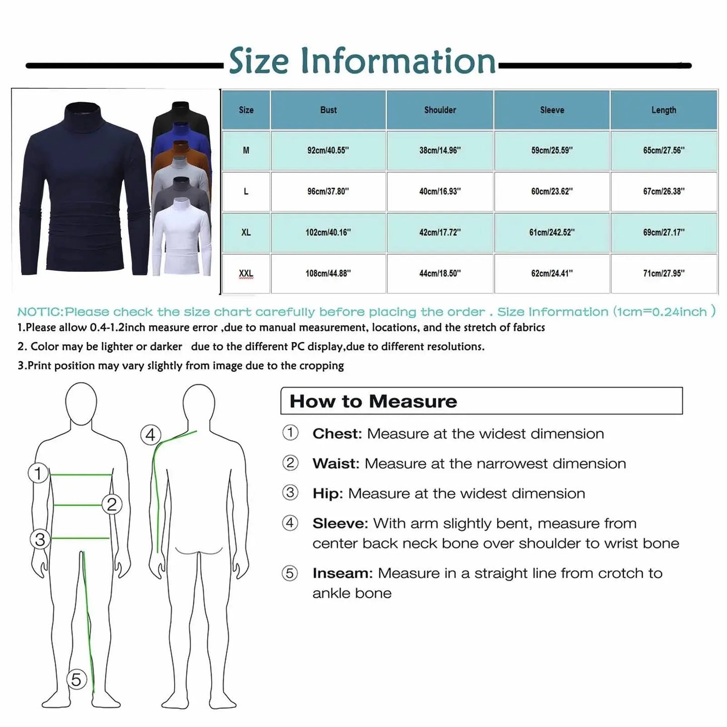 New Men's handsome half turtleneck bottom shirt,  gentle and comfortable, suitable for autumn, winter, senior undershirt WardBoyzPROShop