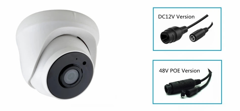 4K 8MP 5MP IP Camera Dome with IR Night Vision Microphone Network Security CCTV Camera Support-Onvif 3MP