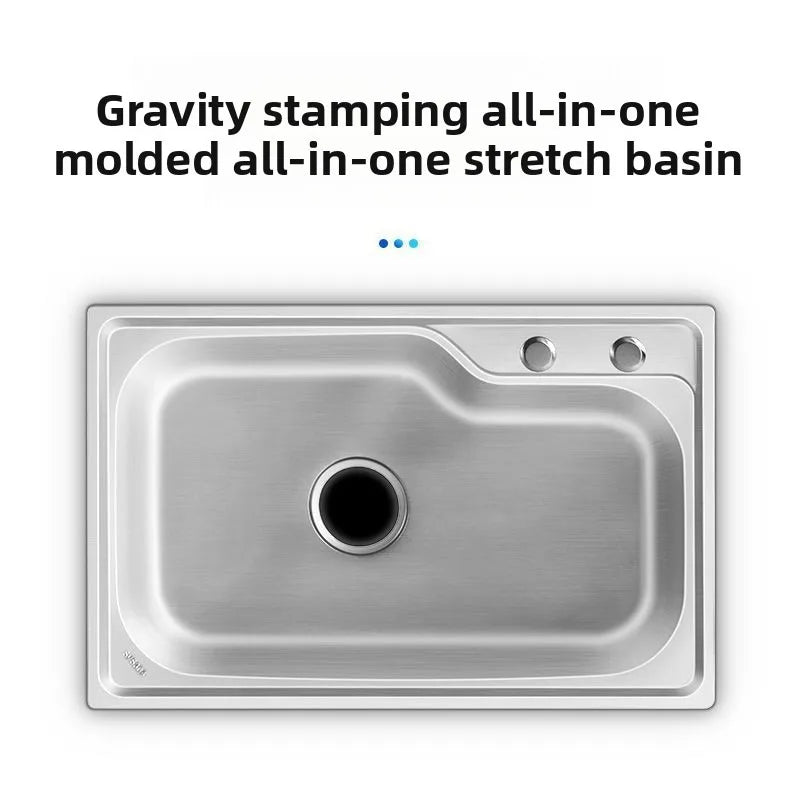 Kitchen Stainless Steel Sink Single Bowl Stand Thickened Basin Outdoor Dishwashing Basin Kitchen Sink Dishwashing Sink