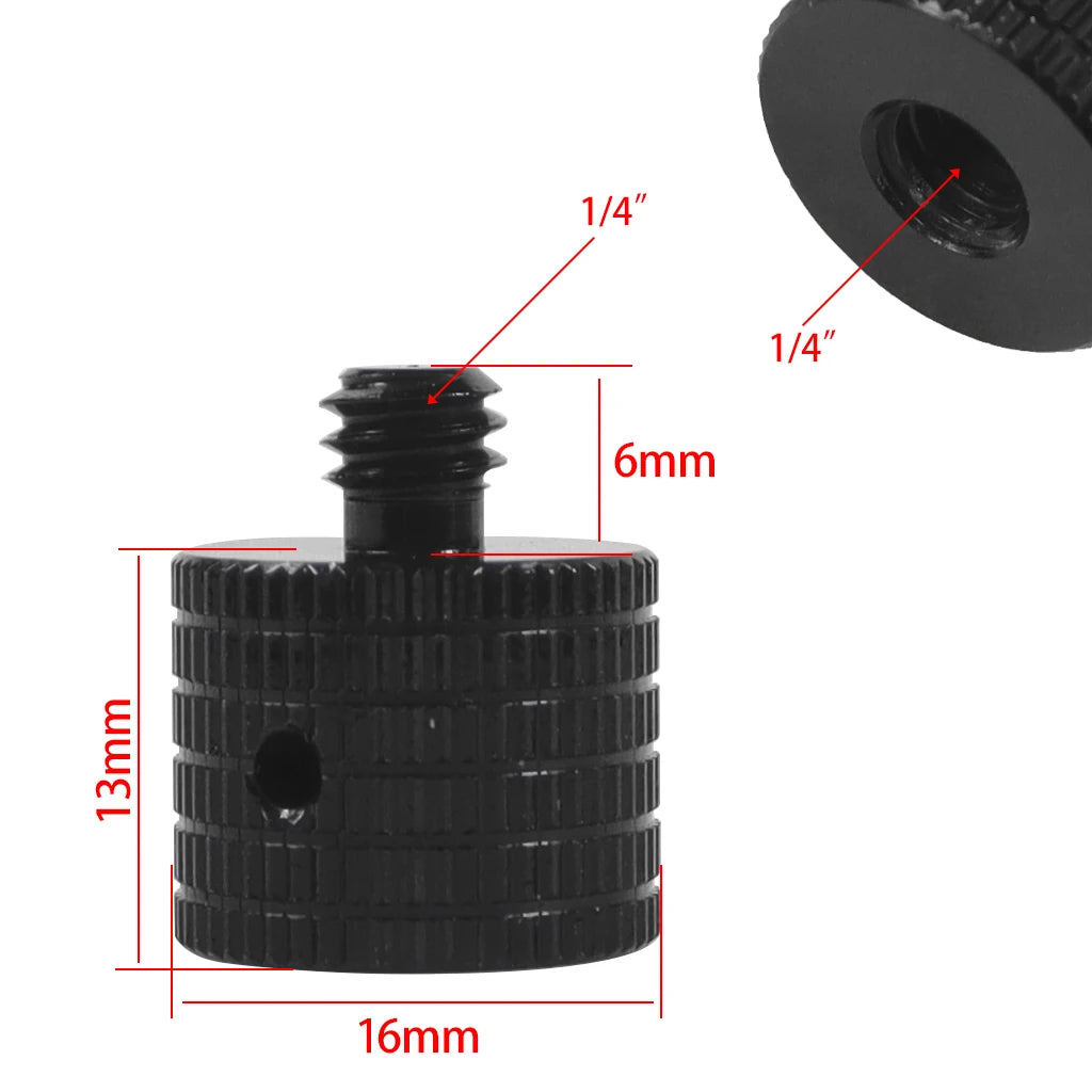 Conversion Screw 1/4 to 1/4 3/8" M4 M5 M6 M8 M10 Screw Projector Adapter DSLR Camera Tripod Ballhead Photography Fixing Mount