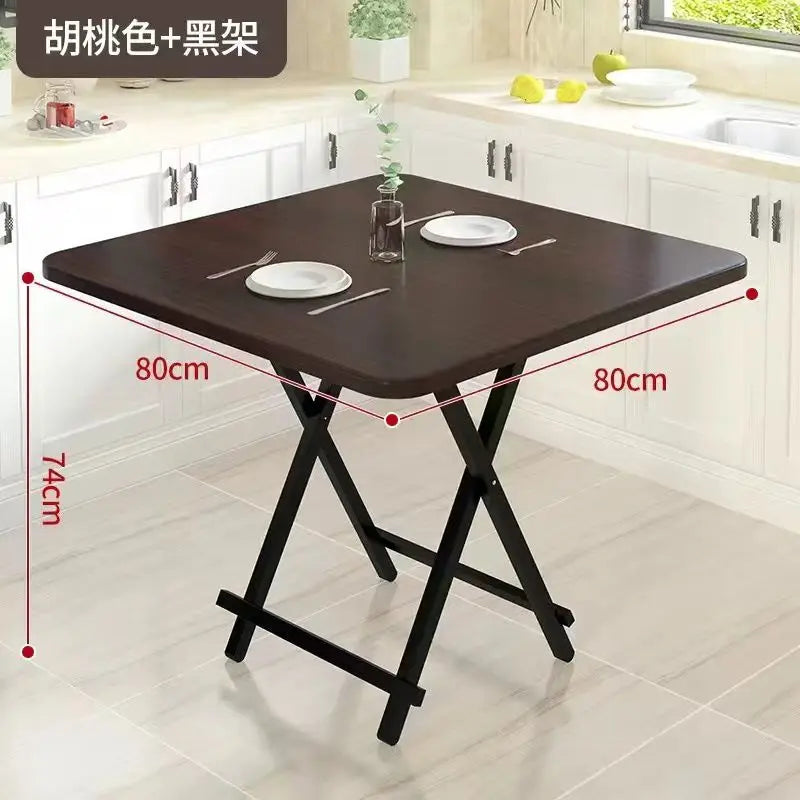 Installation-free folding table rental room dining table simple stall table dormitory study table portable table stall square