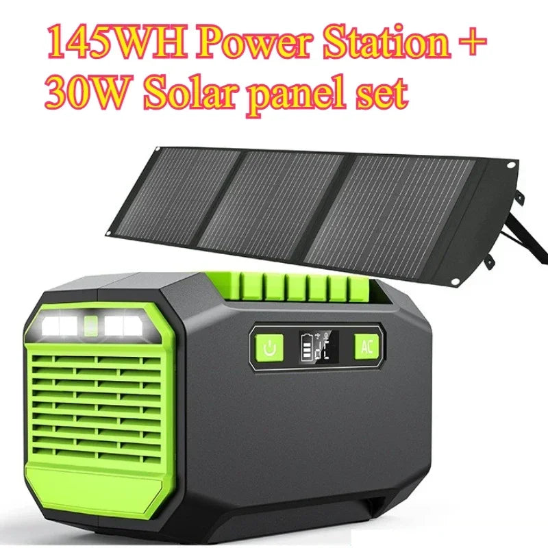 200W 145Wh/173Wh Portable Power Station 110V/220V Solar Generator Outdoor Emergency Mobile Power Bank for Camping Power LED WardBoyzPROShop