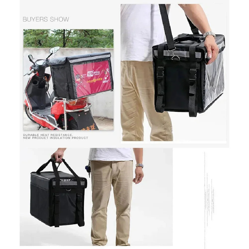 32L Extra Large Cooler Bag Car Ice Pack Insulated Thermal Lunch Pizza Fresh Food delivery Container Refrigerator WardBoyzPROShop