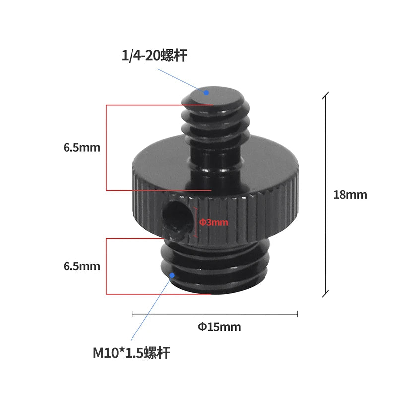 Conversion Screw 1/4 to 1/4 3/8" M4 M5 M6 M8 M10 Screw Projector Adapter DSLR Camera Tripod Ballhead Photography Fixing Mount