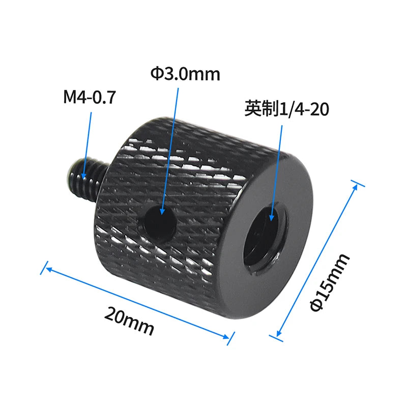 Conversion Screw 1/4 to 1/4 3/8" M4 M5 M6 M8 M10 Screw Projector Adapter DSLR Camera Tripod Ballhead Photography Fixing Mount