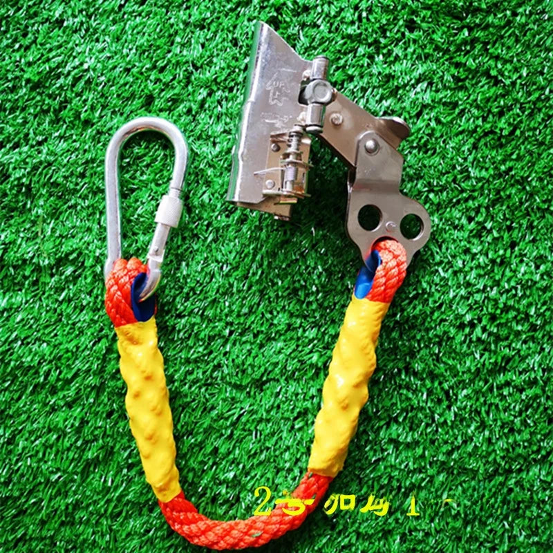 Self-Loing Carabiner Se Rope Climbing Equipment Fall Protection Device Portable Lanyard for High Altitude Climbing