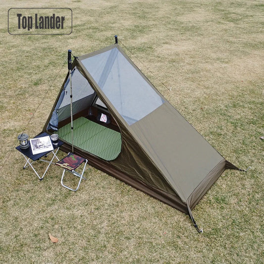 Airy Mesh Tent 1 Person Ultralight Tent Quick Setup Backpacking Shelter Breathable Mosquito Proof for Camping and Trekking WardBoyzPROShop