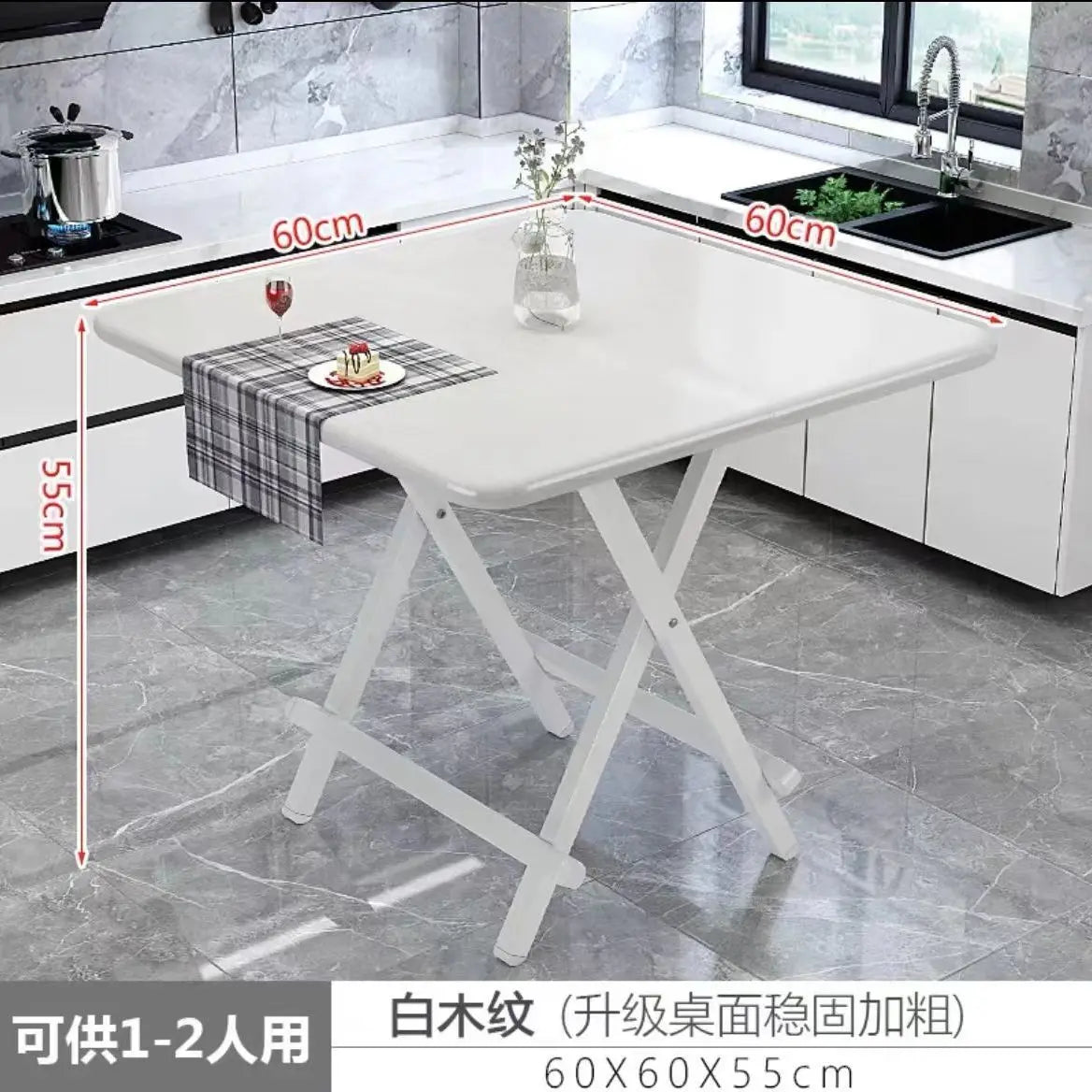 Installation-free folding table rental room dining table simple stall table dormitory study table portable table stall square